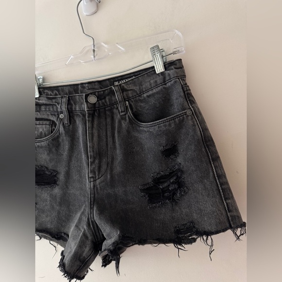 Blank NYC The Barrow High-Rise Washed Out Distressed Shorts - Picture 3 of 6